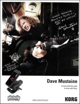 Megadeth Dave Mustaine Korg Clip-on Turner / Slash Ernie Ball Guitar Strings ad - £3.39 GBP