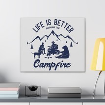 Kids Canvas Wall Art, &#39;Life is Better Around the Campfire&#39; - Pinewood Fr... - £19.39 GBP+