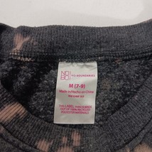 No Boundaries Cropped Graphic Sweatshirt “Love Lives Forever” Juniors Sz M (7-9) image 3