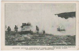 U. S. Army Signal Corps Infantry Advance Tanks Smoke Screen JOIN THE ARMY Card - £2.35 GBP