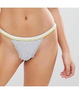 Free People Under the Sun silver metallic thong XS new - £10.18 GBP