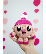 Piggy stuffed toy Baby eco toy Crochet cotton pig toy Toddler girl play ... - $45.00