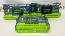 Crocodile Cloth Hand Wipes Cleans Cloths (8.7&quot; x 7.9&quot;) - 3 Pack of 200 each - £34.93 GBP