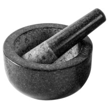 6.3 Inch 3 Cup Mortar And Pestle Large Heavy Mortar And Pestle Set Guaca... - $42.19