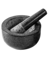6.3 Inch 3 Cup Mortar And Pestle Large Heavy Mortar And Pestle Set Guaca... - $57.30 CAD