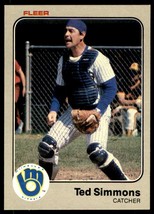 1983 Fleer - #45 Ted Simmons Milwaukee Brewers HoF Baseball Card - $1.29