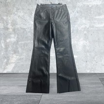 Indigo Rising Black Faux Leather High Rise Straight Leg Pants Sz 9/29 - £7.06 GBP