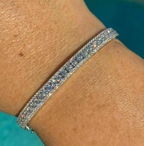 Beautiful 7.00 Ct Round Cut VVS1/D Diamond Tennis Bracelet 14k White Gol... - $242.99