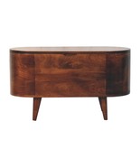 California Walnut Rounded Lid up Blanket Box - $9,558.32 MXN