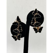 Vintage 925 Sterling Silver Gold-Tone Climber Butterfly Earrings - $45.54