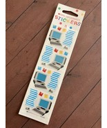 Mrs Grossman&#39;s New Vintage 1990’s 3x Sheets Retro Computer Stickers Strips - $13.56 CAD