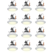 12 Pack Retrofit Led Recessed Lighting 4 Inch,Indirect Light Dimmable Can Retrof - £327.82 GBP