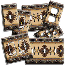 BROWN LATIN SOUTHWEST BLANKET PATTERN LIGHT SWITCH OUTLET WALL PLATES RO... - $9.99+