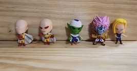 Dragon Ball Z Mini 5 Lot Action Figure Piccolo Saitamo Andriod 18 One Pouch Man  - £16.42 GBP