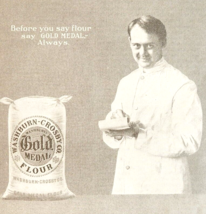 1904 Gold Medal Flour Washburn Crosby Advertisement Baking Ephemera 8 x 5.5&quot; - £6.18 GBP