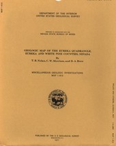 USGS Geologic Map: Eureka Quadrangle, Eureka and White Pine Counties, Nevada - $12.89