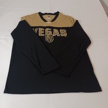 NHL Las Vegas Golden Knights VGK Men’s Black &amp; Yellow Long Sleeve T-Shir... - $16.92