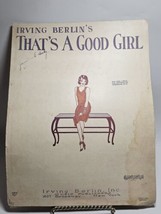 Sheet Music That&#39;s A Good Girl by Irving Berlin - £7.57 GBP