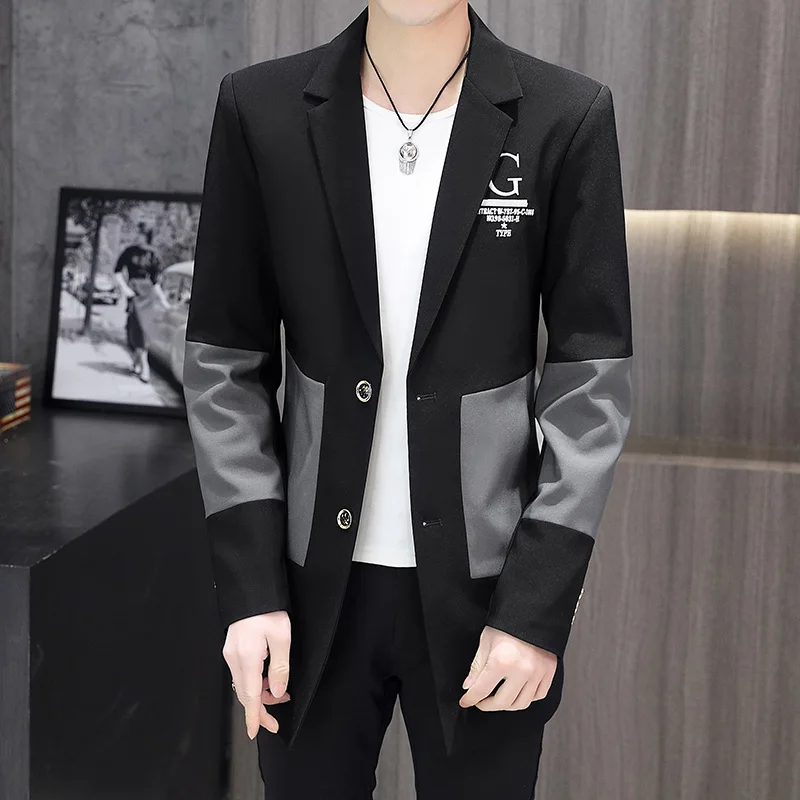 Long Trench Coat Male Spring and Autumn Color Casual Coat Version of The... - $240.26