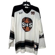 SNS World Hockey Sweatshirt Jersey White Size XL New with tags - $741.37 MXN