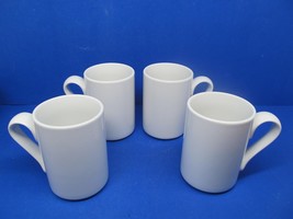 Dansk Bisserup White Bistro Set Of 4 White 4&quot; X 2 3/4&quot; Coffee Mugs VGC - £30.49 GBP