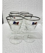 Vtg Cristal D&#39;Arques Parisienne Platinum Rim Stemware Etched Leaves Plat... - $68.56 CAD