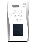 Hanes Curves Fishnet Womens Fashion Tights, Size 1X/2X, BLACK FISHNET - ... - £7.56 GBP
