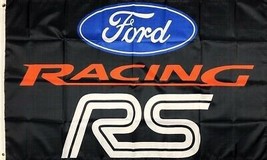 Ford Racing RS Sport Flag 3X5 Ft Polyester Banner USA - £12.64 GBP