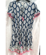 Matilda Jane Shorts Romper Blue Paisley Brilliant Daydream Fringe Boho W... - $282.50 MXN