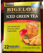 BIGELOW TROPICAL ICED GREEN TEA KEURIG K-CUP PODS 22CT - $32.69 CAD