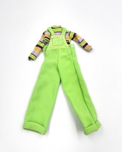 1997 Barbie &quot;Extreme Green&quot; Skipper Overalls Top Doll Size Outfit - $203.51 MXN