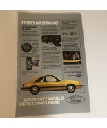 1981 Ford Mustang Vintage Print Ad Advertisement pa10 - £5.94 GBP