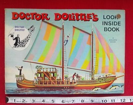 Vintage Doctor Dolittle&#39;s Look-Inside Book 1967 Sea Adventure &amp; Animal Scrapbook - £19.89 GBP