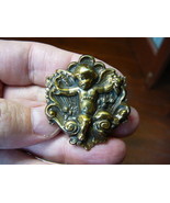 (b-ang-3) Cherub angel Cupid BRASS pin pendant brooch jewelry - €12,16 EUR
