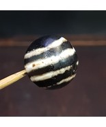 Antique tibetan agate 4 lines Goat Eyes Dzi bead - $110.40