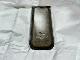 Pheasant Burgundy Leather Eye Glass Case 3&quot;wide - £35.55 GBP