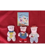 Walt Disney&#39;s Three Little Pigs Book 2004 and 3 Pigs Plush Toys Bundle - $29.99