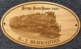 Nickel Plate Railroad #765 S-2 Engraved Wooden Sign Gifts For Men, Model... - £45.34 GBP