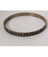 Danecraft Sterling Silver 925 Fleur de lis Pattern Bangle Bracelet - €67,45 EUR