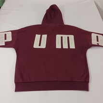 PUMA Men's Red Cotton Blend Drawstring Pullover Hoodie Sweatshirt Size Small image 13