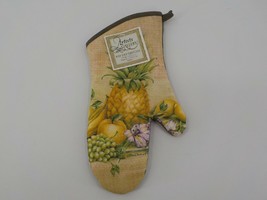 ARTISTS GALLERY PINEAPPLE OVEN MITT THICK LINING COOKING GLOVE KAY DEE D... - £10.34 GBP