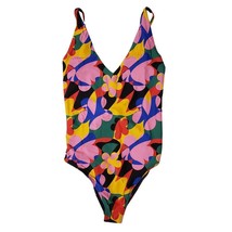 NWT New Beach Riot Reese One-Piece Swimsuit Preppy Geo Floral Small  - $55.74