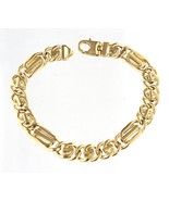 9&quot; Men&#39;s Bracelet 10kt Yellow Gold 334254 - £868.38 GBP
