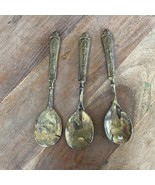 3 Vtg ITALY Plated EP ZING Serving Spoon / Spoon flatware 7.5” - €14,61 EUR