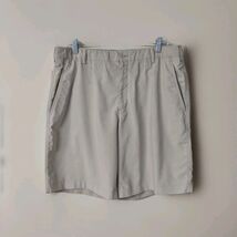 Nike Tan Beige Tour Performance Dri Fit Flat Front Chino Golf Shorts Men... - $14.84