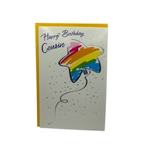 American Greetings Forget Me Not Happy Birthday Cousin Greeting Card - £3.91 GBP