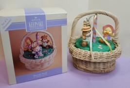 Hallmark Keepsake Easter Ornament Collection 1993 Maypole Stroll Basket Chick - £23.45 GBP