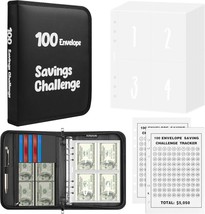 100 Envelope Challenge Budget Planner $5,050 Money Saving Challenge Binder Book - $14.70