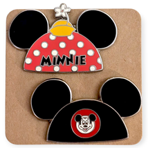 Mickey Mouse and Minnie Mouse Disney Pins: Classic and Polka Dot Ear Hat - $29.90