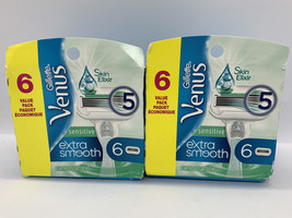 Gillette Venus Sensitive Extra Smooth Women&#39;s Razor Blades w/6 Refills (... - $29.05